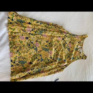 Old Navy Floral Tank. Size S. Yellow multi color. New with tags.